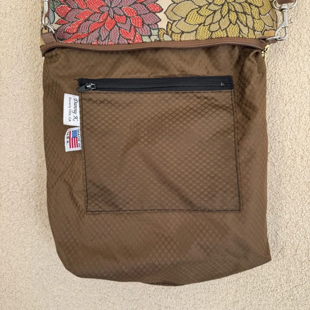 VTG Danny K Beverly Hills Tapestry Fall Floral Crossbody Bag | Made in USA 🇺🇸